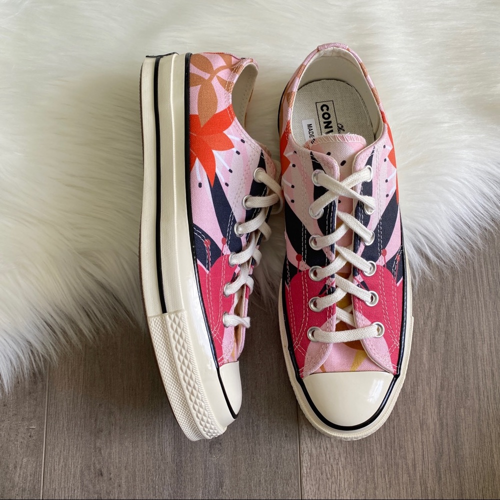 NWT Converse Orange Vintage Floral Chuck 70 - Picture 6 of 10